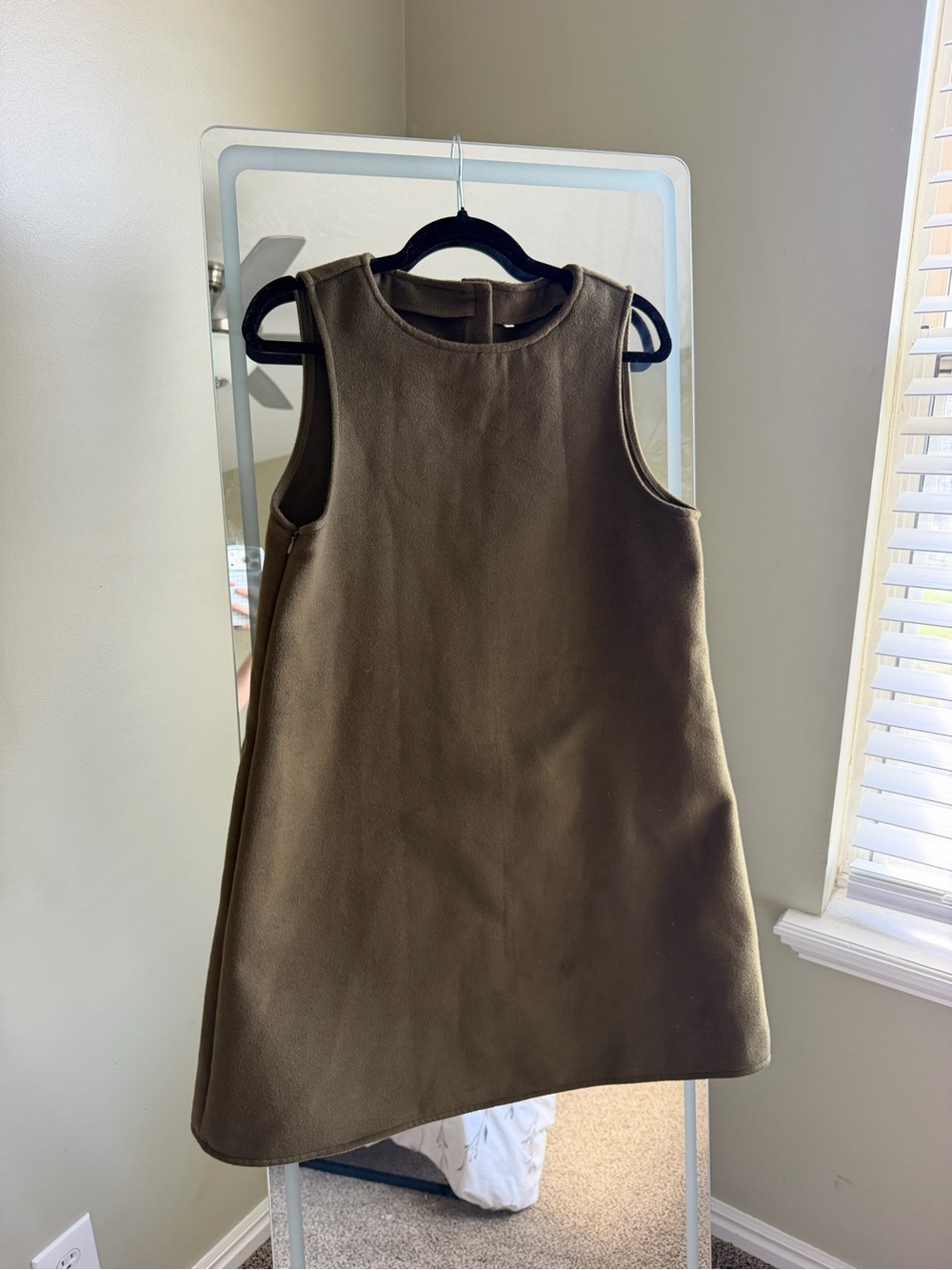 Olive Green Shift Dress